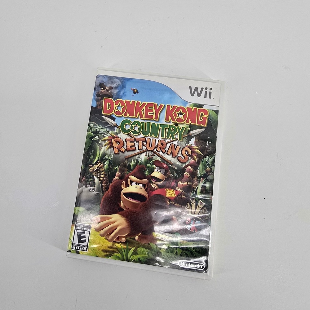 Nintendo Donkey Kong Country Returns White Wii Game Platformer